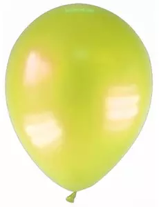 12 žlutých metalických balónků 28 cm