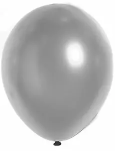100 stříbrných metalických balónků 29 cm
