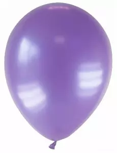 12 fialových metalických balónků 28 cm