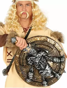 Vikingský kostlivčí štít a meč 57 cm