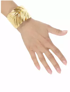 Zlatý listový náramek pro dospělé