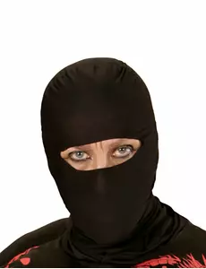 Černá nindža kapuce pro dospělé