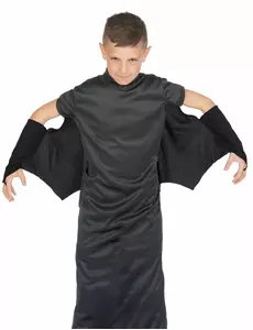 Černý netopýří upíří plášť pro děti Halloween