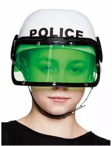 Bílá policejní helma pro děti