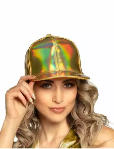 Duhová zlatá čepice pro dospělé