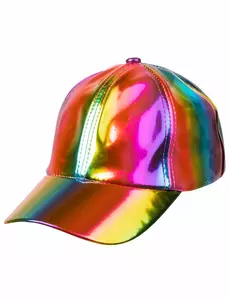 Iridescentní vícebarevná čepice pro dospělé
