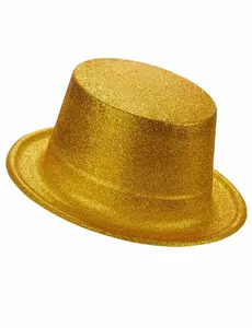 Zlatý plastový cylindr pro dospělé