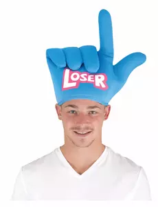 Klobouk „loser hand“ pro dospělé