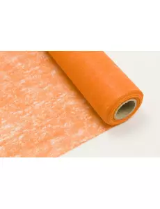 Oranžový netkaný běhoun na stůl 29 cm × 10 m