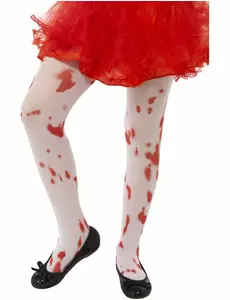 Dětské krvavé punčocháče Halloween, Velikost: 7-12 let (125-148 cm)