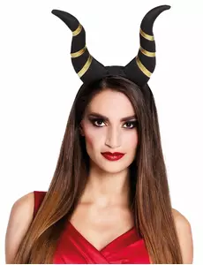 Černé démonické rohy pro ženy Halloween