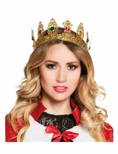 Královnina koruna pro dospělé s umělými kameny
