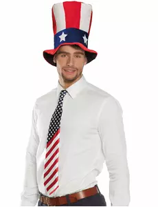 Kravata s americkou vlajkou pro dospělé
