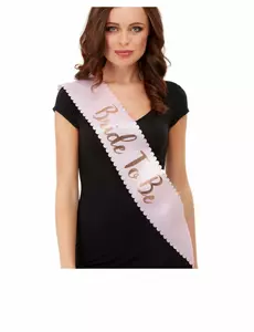 Růžová šerpa Bride to Be EVJF pro dospělé
