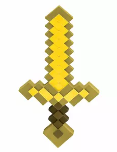 Dětský Minecraft meč zlatý/žlutý