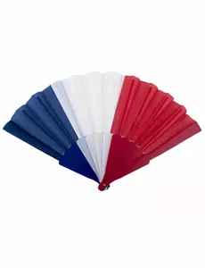 Vějíř fanouška Francie 23 cm