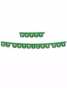 Zelená girlanda Happy St. Patrick's Day 2 m