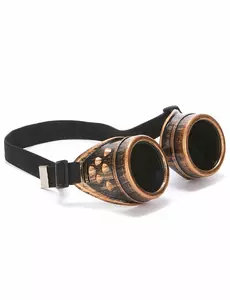 Steampunk měděné letecké brýle (goggles) pro dospělé
