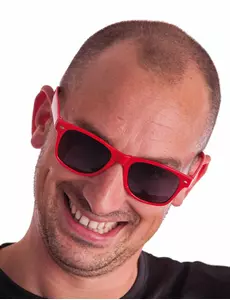 Červené modré brýle pro dospělé
