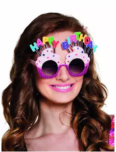 Brýle Happy Birthday Cupcake pro dospělé