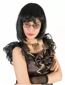 Kulaté bronzové steampunk brýle