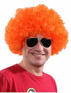 Standardní oranžová klaunská paruka pro dospělé