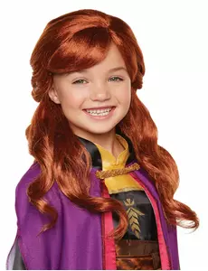 Luxusní paruka Anna Frozen 2 pro dívky