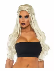 Luxusní dlouhá blond paruka dračí princezny pro ženy