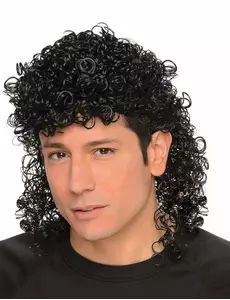 Kudrnatá mullet paruka pro muže