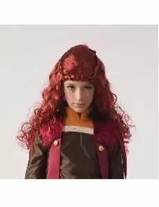 Vínová princeznovská paruka pro dívky z Velkého severu