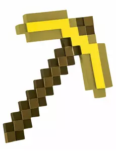 Dětský Minecraft krumpáč zlatý/žlutý
