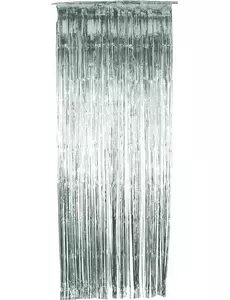 Stříbrný třpytivý závěs 91 x 244 cm