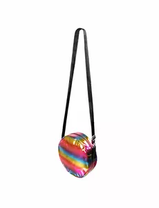 Duhová holografická kulatá crossbody taška