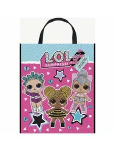 LOL Surprise plastová dárková taška 30 × 38 cm