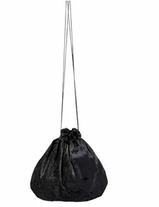 Černý sametový sáček 27 cm