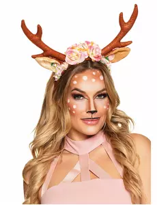Květinová čelenka s jelenem pro ženy