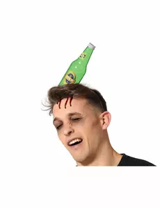 Čelenka rozbitá pivní láhev pro dospělé