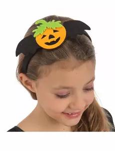 Dětská plstěná čelenka dýně