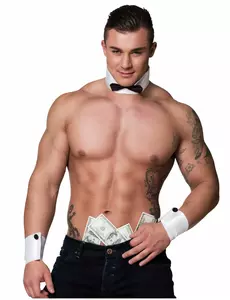 Sexy pánský striptease límec a manžety