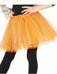 Oranžové flitrované tutu pro dívky