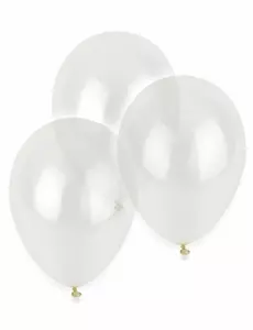 12 průhledných balónků 28 cm