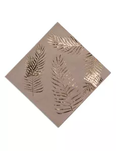 16 kraftových ubrousků Golden Palm 33 x 33 cm