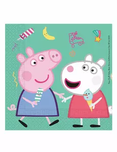 20 papírových ubrousků Peppa Pig 33 × 33 cm