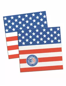 20 malých papírových ubrousků USA