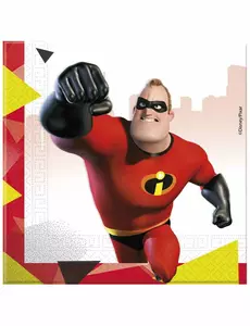 20 ubrousků Incredibles 2 33 x 33 cm