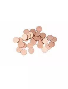 24 kulatých rose gold stolních konfet 1,2 cm