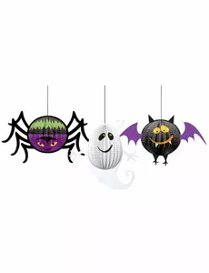 3D halloweenské závěsné dekorace