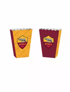 4 kartonové krabičky na popcorn Roma 13,5 × 8,5 × 19 cm