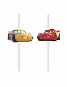 4 brčka s kartonovým medailonem Cars 3
