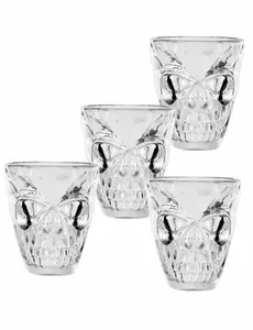 4 panákové skleničky Skull 50 ml
